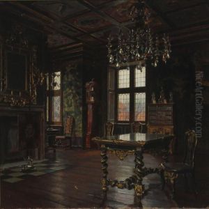 Interior From Rosenborg Castle by Christian Frederick Beck