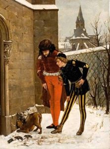 Schlosshunde Bei Der Rattenjagd by Charles Louis Kratke