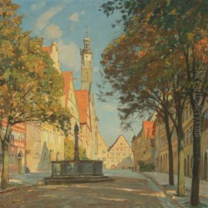 Streetscene Fromheerengasse Rothenburg Ob Der Tauber