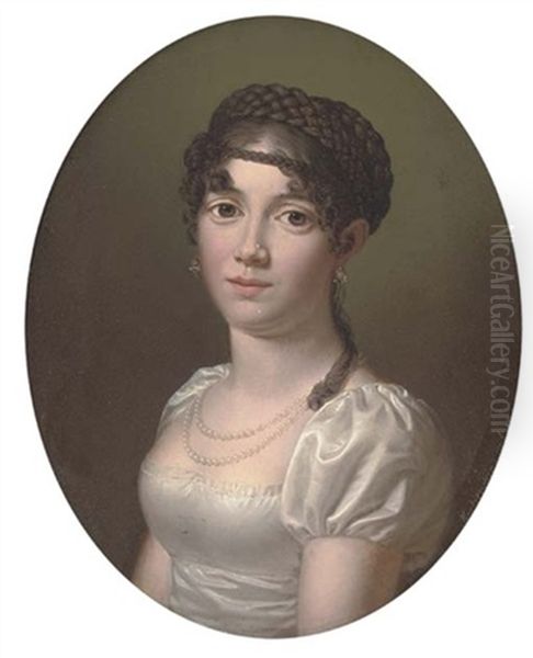 Portrait Of Princess Juliane Of Denmark In A White Dress - view 1