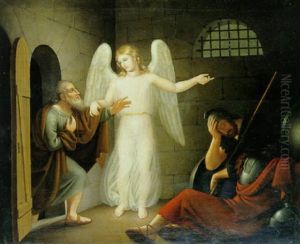 Engeln Befrier Peter, Medens Vagten Sover by Christian Gottlieb Kratzenstein-Stub