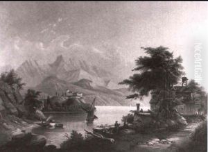 Sudlandische Seelandschaft by Carl Von Kratzer