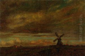 Landschaft Mit Muhle by Heinrich Krauel