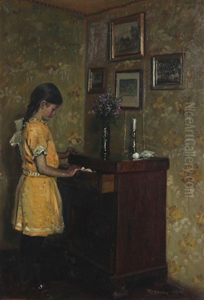 Interior With A Girl By A Dresser - view 1