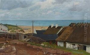 Scene From A Danish Coast by Fritz Kraul