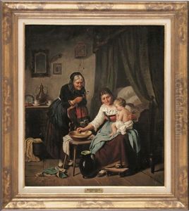 Familienidylle by Friedrich Kraus