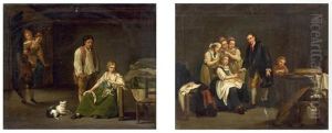 Scene De La Vie Paysanne (2 Works)