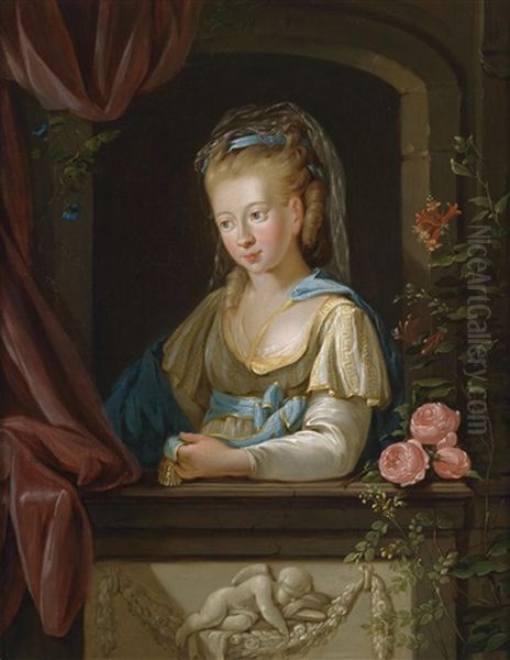 Portrat Einer Jungen Dame, Traditionell Identifiziert Als Herzogin Anna Amalia Von Sachsen-weimar, Prinzessin Von Braunschweig-wolfenbuttel - view 1