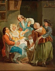 Frohliche Gesellschaft by Georg Melchior Kraus