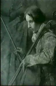Portrat Des Cellisten Robert Hausmann by Ludwig Kraus