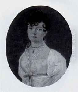 Bildnis Einer Dame In Weisem Kleid by Wenzel Kraus