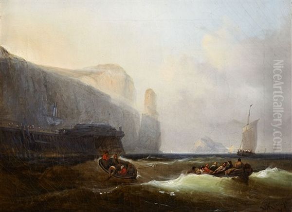 The Helgoland Coast With A View Of The "lange Anna" - view 1