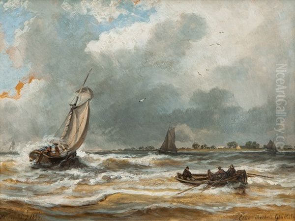 The Elbe Near Gluckstadt - view 1