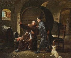 In The Wine Cellar by August Kraus