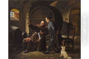 Im Weinkeller by August Kraus
