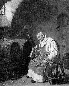Monch Als Bruder Kellermeister