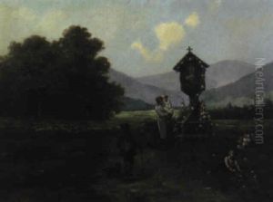 Am Marterl by Gustave Adolf Krausche