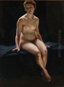 Study Of A Seated Female Nude Study Of A Seated Female Nude