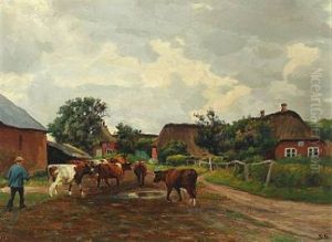 Ved Malketid, Toftum Romo (milking Time, Toftum Romo)