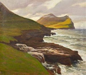 Coastal Scenery From The Faroe Islands by Emil Axel Krause