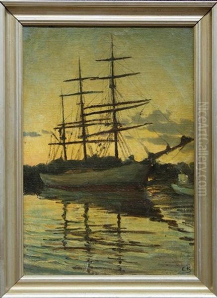 Ship At Dusk - view 1