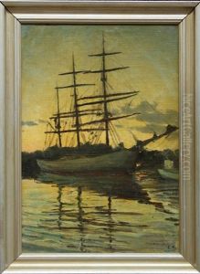 Ship At Dusk Ship At Dusk