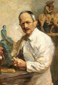 Portraet Af Billedhugger Carl Bonnesen