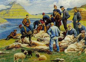 Udhost Pa Faeroerne by Emil Axel Krause