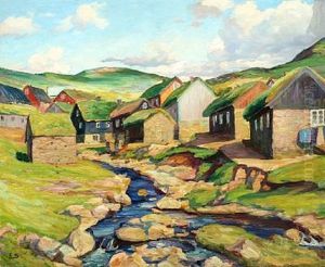Mykines, Faroe Islands by Franz Emil Krause