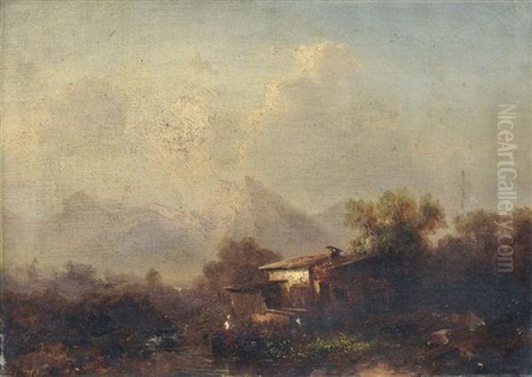 Weite Berglandschaft Mit Hutte - view 1