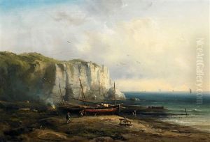 An Der Sudenglischen Kuste Bei Dover by Franz Emil Krause
