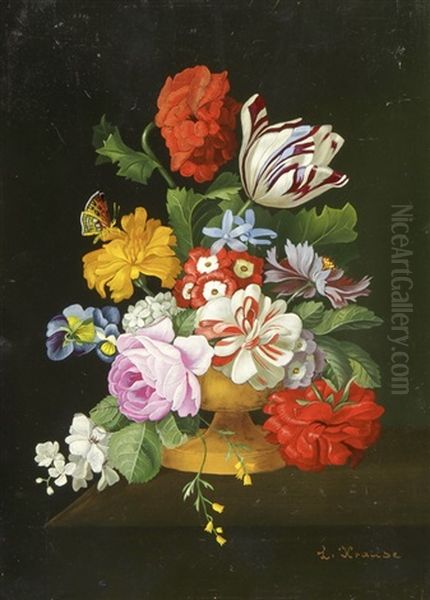 Blumenbouquet In Tonvase - view 1