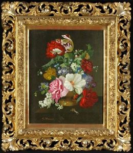 Still Life With Flowers by Lina Krause