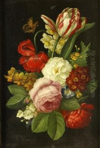 Still Life With Flowers by Lina Krause