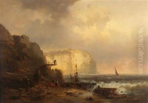 Dover Cliffs by Wilhelm August Leopold Christian Krause