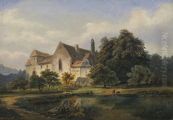 Kirche An Einem Dorfteich - view 1