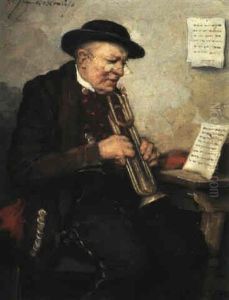 Der Alte Trompeter by Robert (Ignaz) von Krausz