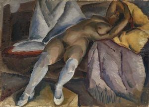 Reclining Nude by Aleksei Ilych Kravchenko