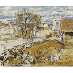 Spring Landscape by Aleksei Ilych Kravchenko