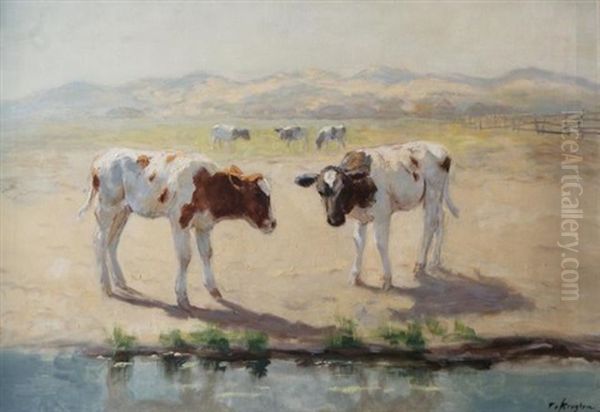 Cows In The Dunes - view 1