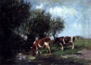 Watering Cattle by Fedor Van Kregten