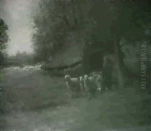 A Shepherd With His Flock A Shepherd With His Flock