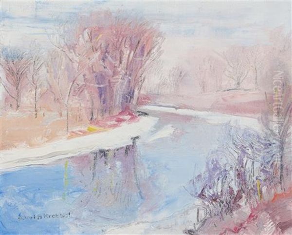 Winter Scene (a Group Of Four Works) - view 1
