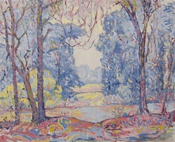 Pink And Blue Impressionism - view 1
