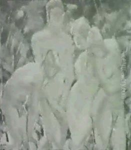 Study Of Nude Figures by Albert H. Krehbiel