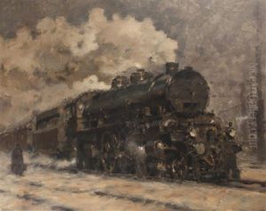 Locomotive by Vilem Kreibich