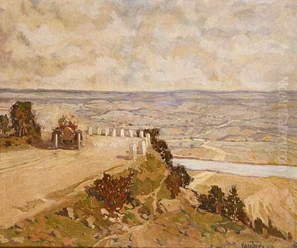 A Landscape With An Automobile - view 1