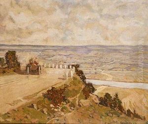 A Landscape With An Automobile