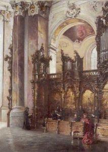 Inneres Der Kirche In Ottobeuren by Wilhelm Kreling