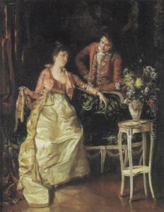 A Moment's Hesitation by Wilhelm Kreling